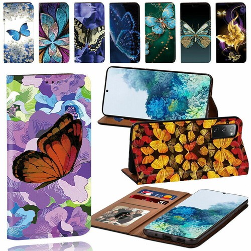Butterfly leather phone - butterfly,