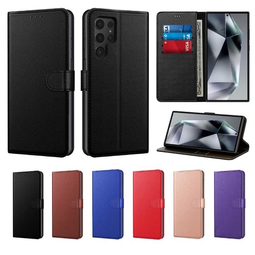 Flip leather phone - case, for