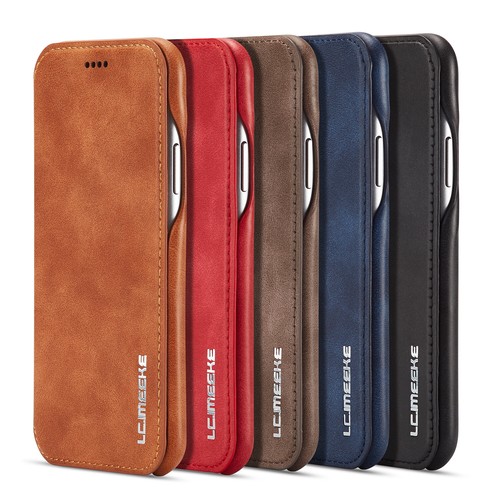 Slim leather flip wallet - slim,